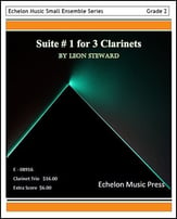 Suite #1 for Three Clarinets P.O.D cover